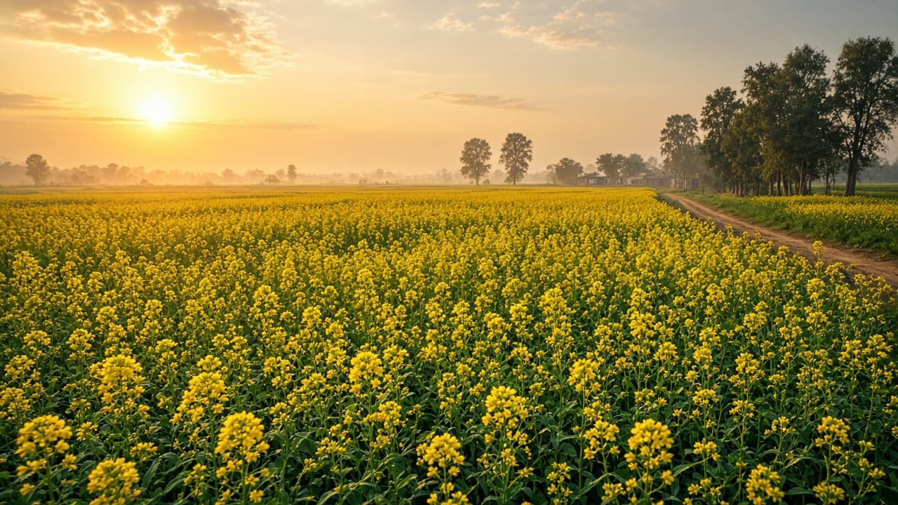 Mustard fields with Monika mustard oil